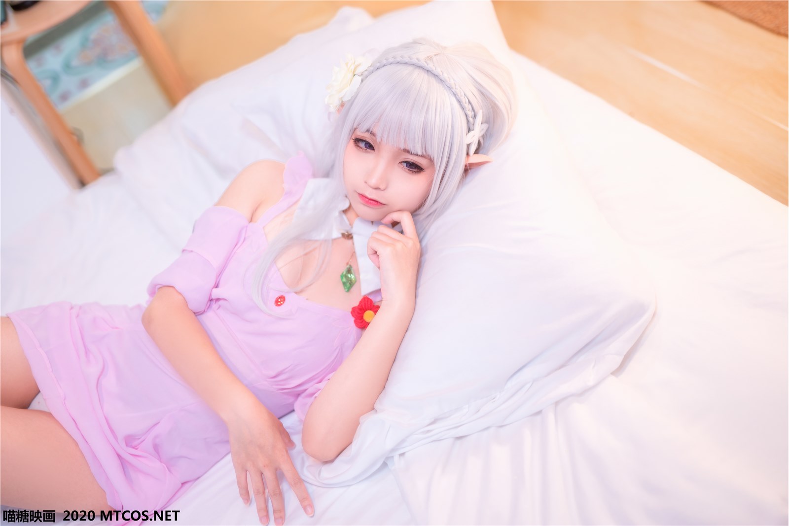 Meow candy picture Vol.118 foam off shoulder Nightgown(6)